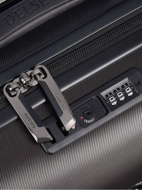 Handbagage Air Armour Delsey Zwart air armour - 3866-803 ander zicht 1